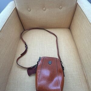 Brown Leather Crossbody Bag